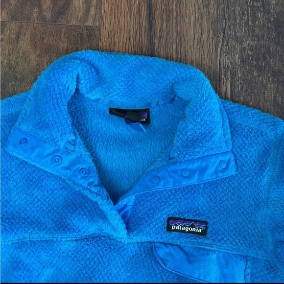 Womens Patagonia polartec thermal pro *rare* blue pullover size small - Picture 2 of 6